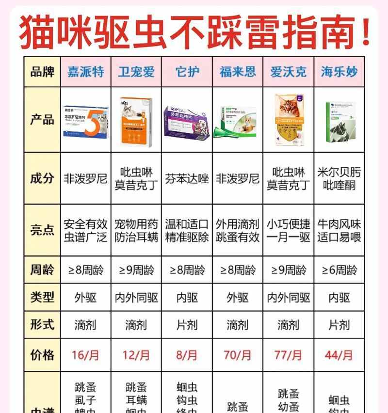 猫咪驱虫必备知识：时间安排与正确方法