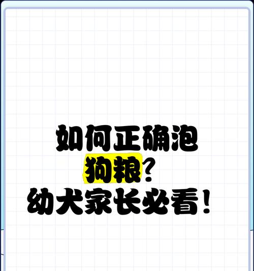 幼犬饮食管理指南,正确泡粮促进健康成长 幼犬饮食管理指南,正确泡粮促进健康成长