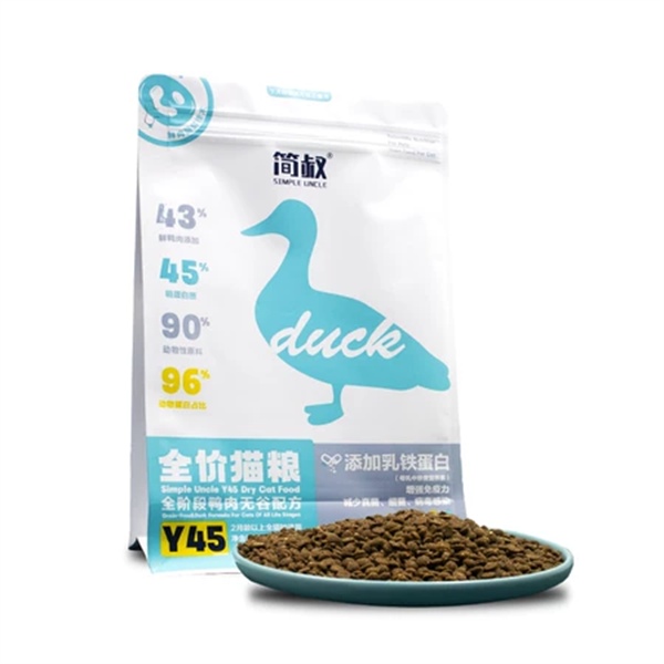 鸭肉猫粮性价比之王,营养全面易消化 鸭肉猫粮性价比之王,营养全面易消化