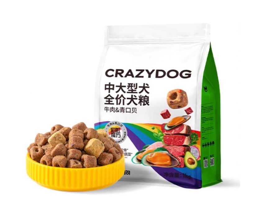 疯狂小狗牛肉青口贝狗粮测评:大型犬专用性价比之选 疯狂小狗牛肉青口贝狗粮测评:大型犬专用性价比之选