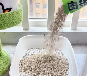 肉垫咖啡渣生竹猫砂测评：结团除臭效果好但后期粉尘多