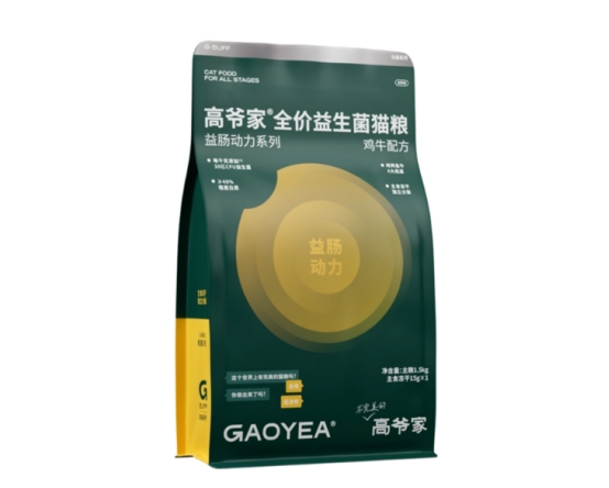 高爷家3.0益生菌猫粮测评分析：动物性原料占比高营养全面