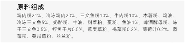 比乐原味鲜成猫粮测评:动物蛋白占比不高,添加剂需关注 比乐原味鲜成猫粮测评:动物蛋白占比不高,添加剂需关注