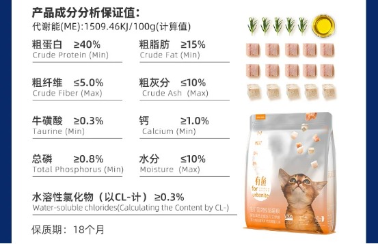 有鱼海陆臻选2.0猫粮测评:美毛成分丰富但肉源一般 有鱼海陆臻选2.0猫粮测评:美毛成分丰富但肉源一般