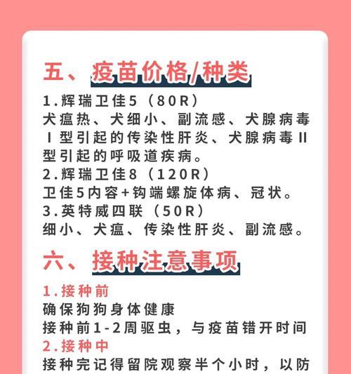 狗狗细小康复后多久打疫苗全攻略