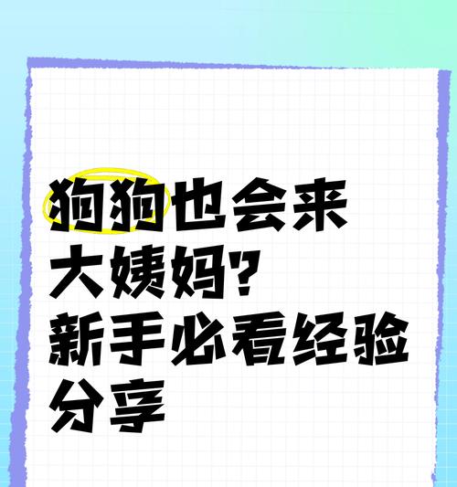 母狗大姨妈周期及相关注意事项（了解母狗的生理周期，为宠物的健康负责）