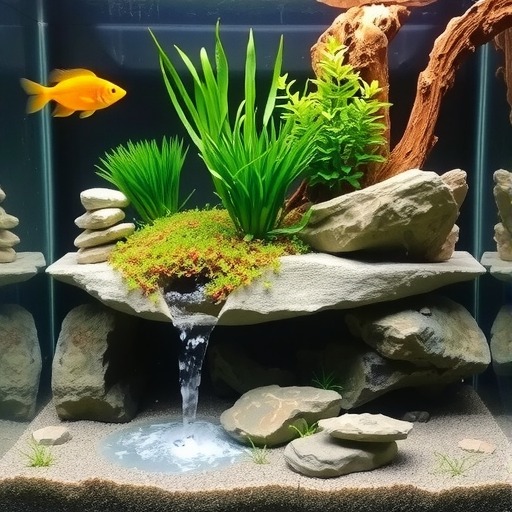 水族箱布景技巧：岩石、植物与装饰品搭配