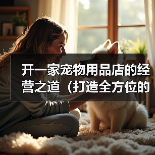 宠物用品店经营要点｜选址产品服务全攻略