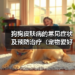 狗狗皮肤病症状与预防治疗指南 狗狗皮肤病症状与预防治疗指南