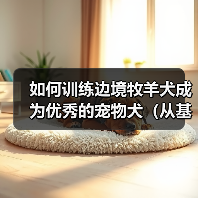 边境牧羊犬训练全攻略：打造忠诚可靠伴侣