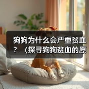 狗狗为什么会严重贫血?(探寻狗狗贫血的原因及应对之道) 狗狗为什么会严重贫血?(探寻狗狗贫血的原因及应对之道)