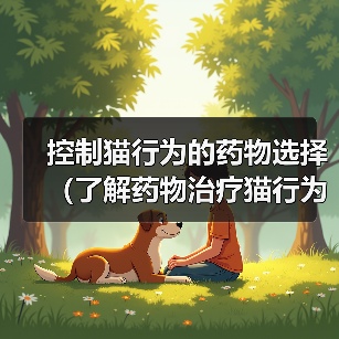 控制猫行为的药物选择(了解药物治疗猫行为问题的选项及其效果) 控制猫行为的药物选择(了解药物治疗猫行为问题的选项及其效果)