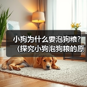 小狗为什么要泡狗粮?(探究小狗泡狗粮的原因及好处) 小狗为什么要泡狗粮?(探究小狗泡狗粮的原因及好处)