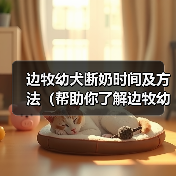 边牧幼犬断奶时间及方法(帮助你了解边牧幼犬断奶的最佳时机和正确方法) 边牧幼犬断奶时间及方法(帮助你了解边牧幼犬断奶的最佳时机和正确方法)