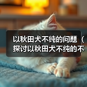 以秋田犬不纯的问题（探讨以秋田犬不纯的不良影响及饲养建议）