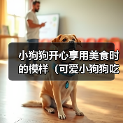 小狗狗开心享用美食时的模样(可爱小狗狗吃食物时的无尽欢乐) 小狗狗开心享用美食时的模样(可爱小狗狗吃食物时的无尽欢乐)