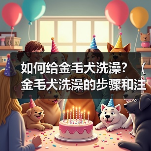 如何给金毛犬洗澡?(金毛犬洗澡的步骤和注意事项) 如何给金毛犬洗澡?(金毛犬洗澡的步骤和注意事项)