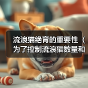流浪猫绝育的重要性（为了控制流浪猫数量和维护人与动物的和谐共处）
