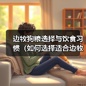 边牧狗粮选择与饮食习惯(如何选择适合边牧的狗粮和养成良好的饮食习惯) 边牧狗粮选择与饮食习惯(如何选择适合边牧的狗粮和养成良好的饮食习惯)