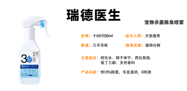 宠物除臭喷雾怎么选？关键看异味根源分解与安全抑菌效果